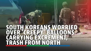 South Koreans worried over 'creepy' balloons carrying excrement, trash from North | ABS-CBN News