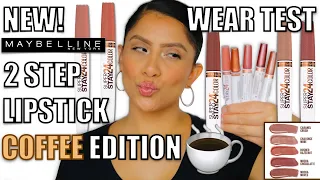 NEW! MAYBELLINE SUPERSTAY 24HR 2 STEP LIQUID LIPSTICK COFFEE EDITION & LIP SWATCHES | MagdalineJanet