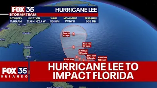 Forecast: Hurricane Lee forecast to bring impacts to the eastern U.S. this week