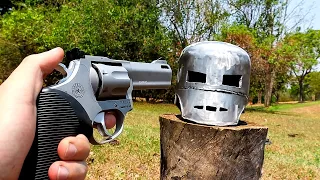 Tiro de 357 Vs Capacete MK1 do Homem de Ferro