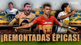 ¡LO TIENEN EN SU ADN! 🐾 Las más grandes REMONTADAS de Pumas |  TUDN