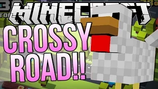 CROSSY ROAD IN MINECRAFT!!