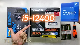 intel Core i5 12400 GIGABYTE B660M GAMING DDR4 intel UHD Graphics 730 PC Build Benchmark