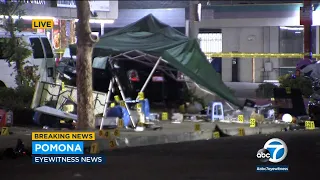 1 killed, 12 hurt when driver slams into Pomona taco stand, police say