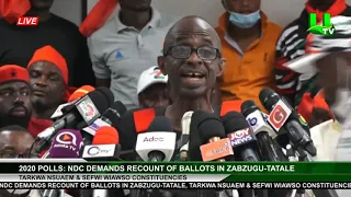 NDC Demands Recount Of Ballots In Zabzugu-Tatale ,Tarkwa Nsuaem & Sefwi Wiawso Constituencies