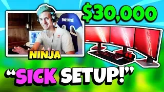 NINJA REVEALS NEW GAMING SETUP IN NEW HOUSE | Fortnite Daily Funny Moments Ep.122