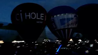 Bristol International Balloon Fiesta. Night Glow 12.08.17 Comming home