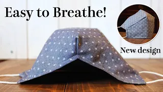 【Easy to Breathe】Face Mask With Filter Pocket Sewing Tutorial - Big Space Mask