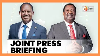 Raila, Mudavadi joint press briefing on status of Kenya’s candidacy for AU commission chairmanship