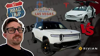 Tesla Model X vs. Rivian R1S - Road Trip to Las Vegas