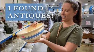 Can't Believe I Found This! Thrift with me on Vacation + My Vintage Home Decor Thrift Haul!