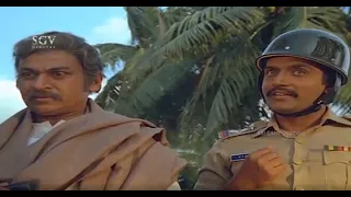Dr. Rajkumar Kills Sincere Police Inspetor | Ade Kannu Kannada Movie Scene