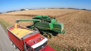 Powerful Sound - Corn Harvesting - John Deere 9550 - James W. Shocknessy Ohio Turnpike Harvest 2020