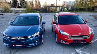 Opel vs Ford. Сравнительный обзор одноклассников-Ford Focus 3 Wagon и Opel Astra K. Авто из Европы.