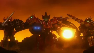 Power Rangers Beast Morphers - Grid Connection - Dino Megazord Team Up and Fight