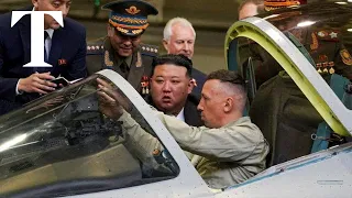 Kim Jong-un inspects Russian aircraft factory