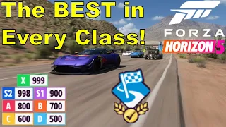The BEST Car In Each Class For Road Racing In Forza Horizon 5!