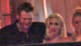 Gwen Stefani And Blake Shelton Enjoying The Oscar Festivities In Beverly Hills