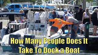 How Many People Does It Take to Dock a Boat?? | Miami Boat Ramps | Black Point Marina