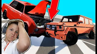 ЖИГА против НЕМЦЕВ Прыжки Челлендж BeamNG DRive