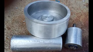 Как выплавить алюминиевый ведущий шкив, ролик для гриндера.