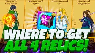 How to Get All 4 Shield Hero Collab Holy Relic Boxes! | The Seven Deadly Sins: Grand Cross