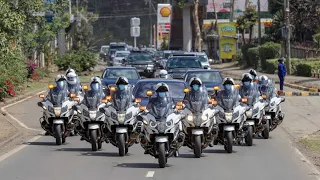 FROM STATE HOUSE TO UHURU GARDENS! SEE HOW PRESIDENT UHURU'S MOTORCADE MADE ITS WAY!!