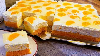 Mandarine sour cream cake / fanta cake classic that everyone loves / easy and quick