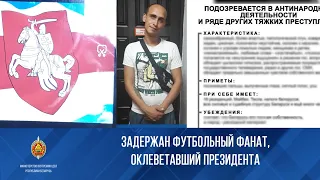 Задержан футбольный фанат, оклеветавший Президента