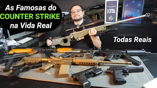 Armas do Counter Strike na VIDA REAL! Apresentação e tipo de uso para Brasileiros /CAC. Mais Famosas