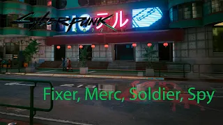 Cyberpunk 2077 | Fixer, Merc, Soldier, Spy | Very Hard Difficulty | No Aim Assist