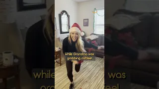 Grandma too old to decorate for Christmas surprised by family 🎄❤️ #shorts