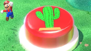 What if Mario and Luigi hit the CACTUS Button? (Super Mario 3D World Custom Buttons)