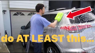 The Minimum Requirements For Washing Your Car…