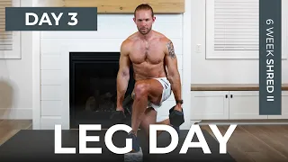 Day 3: 30 Min SUPERSET LEG DAY Home Workout // 6WS2