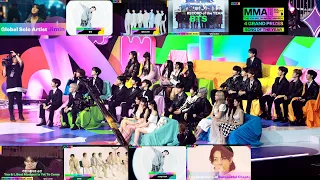 Idols reaction to bts (방탄소년단)& Jungkook win (6 awards collection VCR Full Ver) at MMA 2023