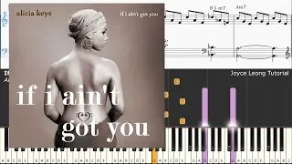 Alicia Keys - If I Ain't Got You (Piano Cover & Sheets)