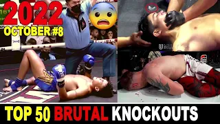 Top 50 MUAY THAI•MMA•KICK•BOXING•KUN KHMER Knockouts👉OCT 2022 #8