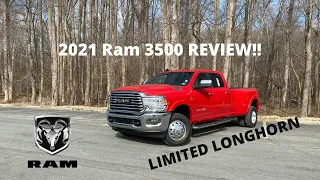 2021 Ram 3500 Limited Longhorn - REVIEW and POV DRIVE! BETTER Than A King Ranch?
