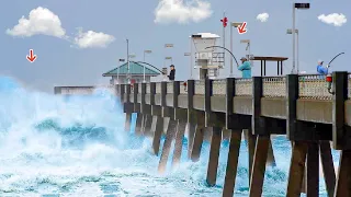 Fishing Florida's Most DANGEROUS Pier When THIS Happened!