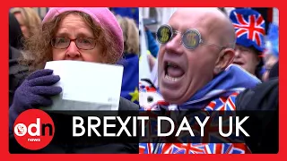 Brexit Day: Footage Captures Emotions From Across the UK