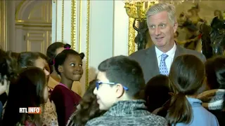 Le roi Philippe a reçu des enfants de l'association TADA au Palais royal