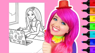 Coloring Barbie Vlogger