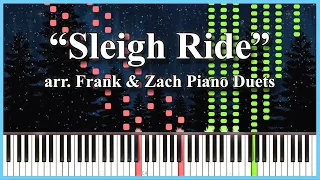 Sleigh Ride | PIANO DUET [Synthesia]