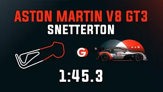 Snetterton 1:45.3 - Aston Martin V8 Vantage GT3 - GO Setups | ACC 1.9.4