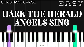 Christmas - Hark! The Herald Angels Sing | EASY Piano Tutorial