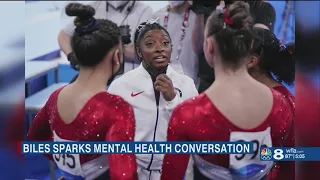 Simone Biles sparks mental health conversation following Olympic event withdrawals