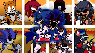 FNF | Too Slow Encore But Different Characters Sing It 🎶 | VS Sonic.Exe V2 | Mods/Hard |