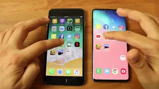 iPhone 6S Plus Vs Samsung Galaxy S10 Speed Comparison