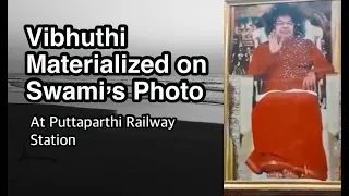 || Vibhuthi Materialized on Swami's Photos At The Railway Station of Puttaparthi || March 7th, 2023
